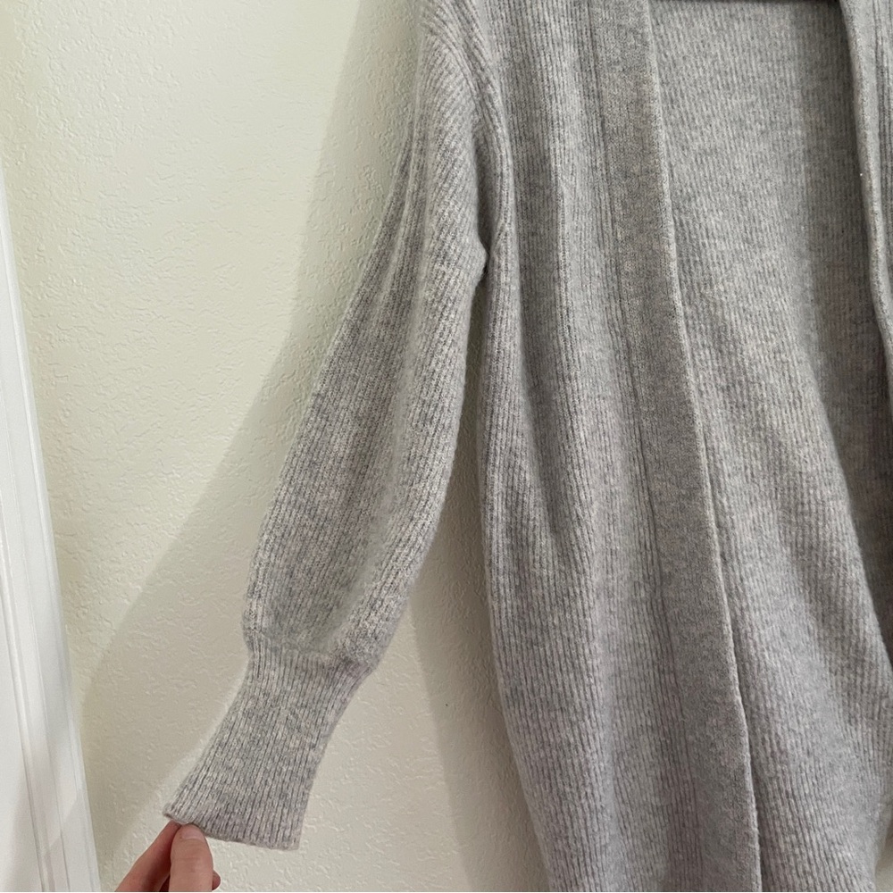 J Crew Women’s Gray Open Cardgian Merino Wool Alpaca Blend size XS - Picture 3 of 7